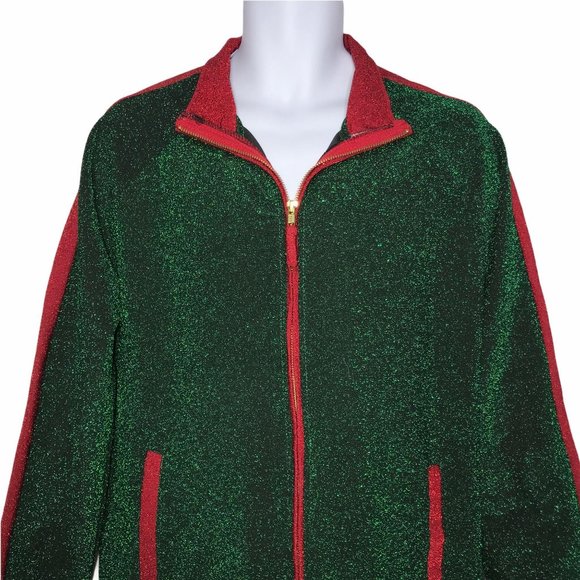 NWT 33 Degrees Metallic Jacket Blazer Mens L Christmas Holiday Party Glitter - Picture 2 of 7